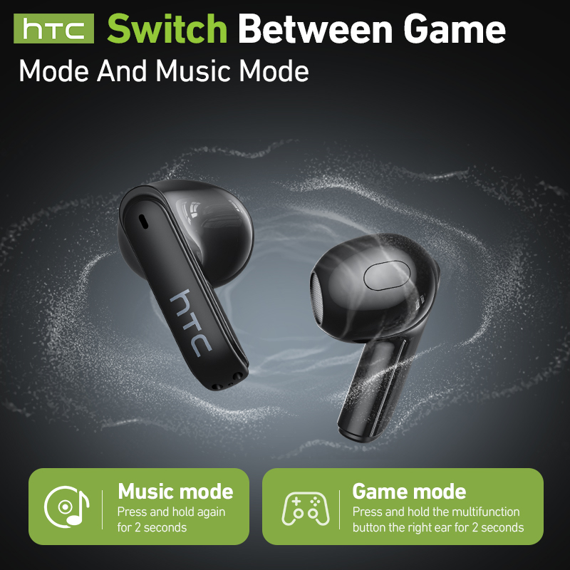 Cuffie Bluetooth da gaming HTC - Earbuds Charging Case recensione e prezzo